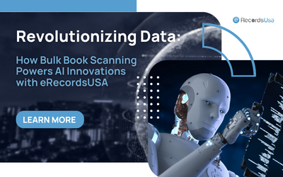 How Bulk Book Scanning Powers AI Innovations with eRecordsUSA?